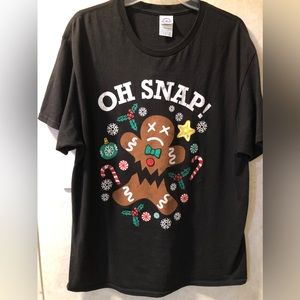 Delta Pro Weight Christmas T-shirt Black Size Large